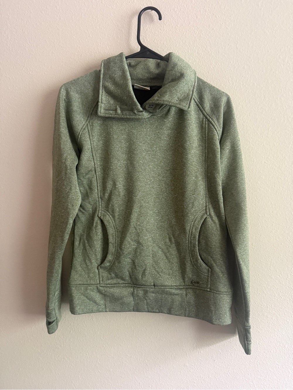 Kavu Olive Green Funnel Neck Pullover
